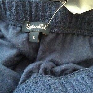 Splendid Swim Navy Terry Romper Size S